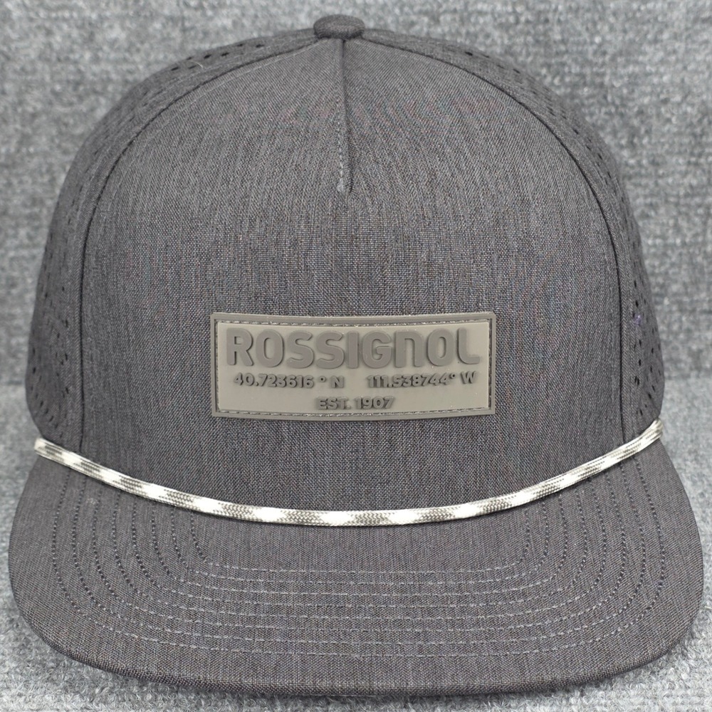 Rossignol Hat Cap Snap Back One Size‎ Grey Ski Snowboard Outdoors Mens Gorpcore